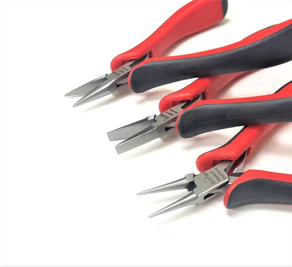 German Made Quality Pliers Set of 3 Flat Round and Chain Nose