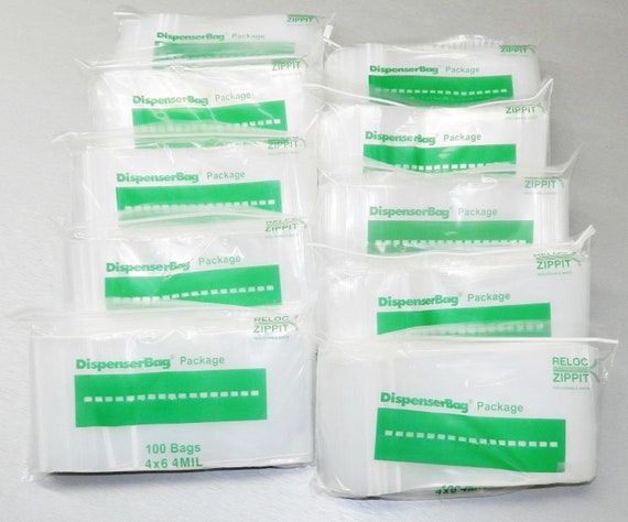 2000 Pack of 4x6" Reclosable Resealable Clear Zip Lock Plastic Bags 6 Mil Thick 