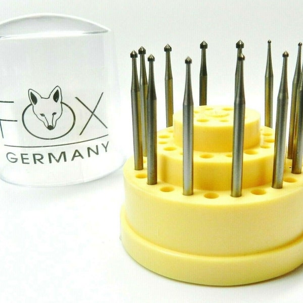 Setting Burs Jewelers Burs Diamond Stone Setting Bur Set 009-023 Jewelry Fig413 Made in Germany