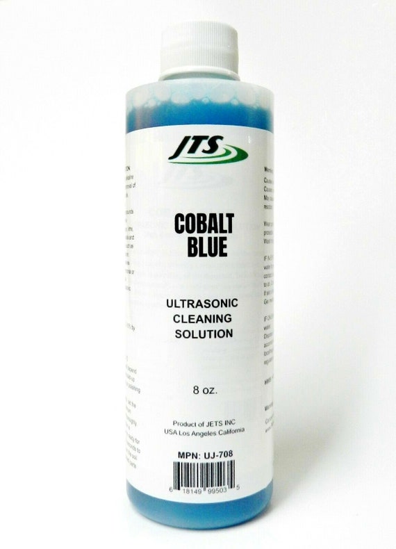 JTS Ultrasonic Cleaner Solution Cobalt Blue 8 OZ. Cleaning Jewelry &  Compounds 