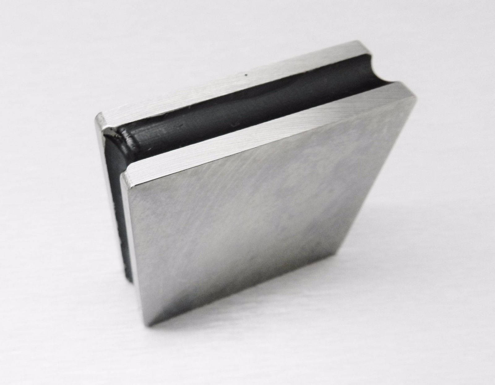 JTS Jewelry 2-1/2 Square Steel Bench Block Flat Smooth Anvil Grooved Sides A1 Premium