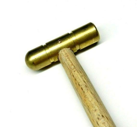 Brass Hammer 2oz Small Flat Face & Domed Head Solid Brass