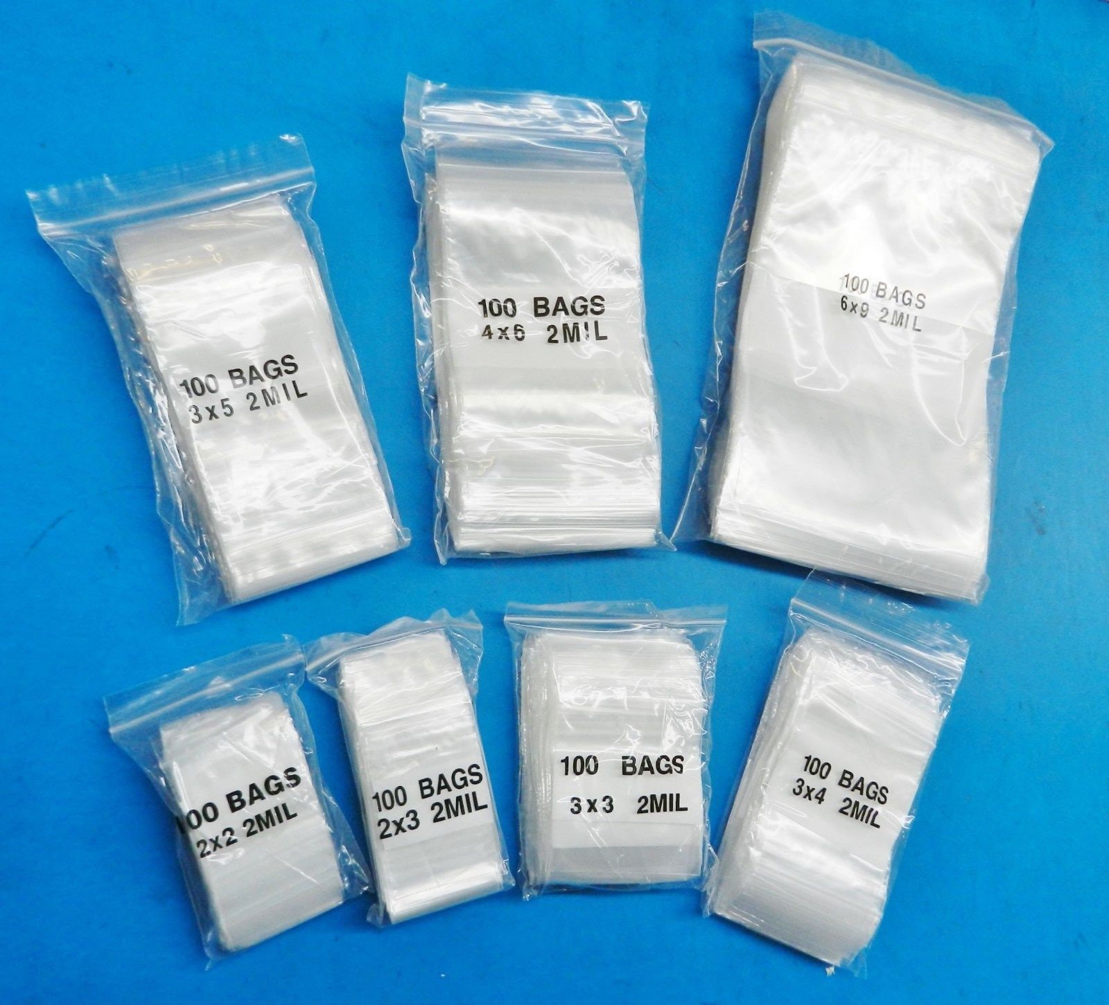 700pcs 2x2 Jewelry Bags Clear Plastic India
