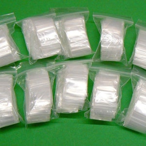 Japanese Heavy-Duty Reusable Zip Close Plastic Bags- 2-1/4 x 1-1/2
