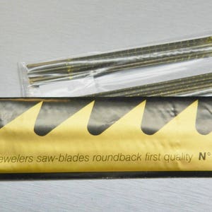 Swiss-Made Relentless Golden Extra Saw Blades Jewelry Making Gold Silver  Metal Cutting Sawblades Cut Size 3/0