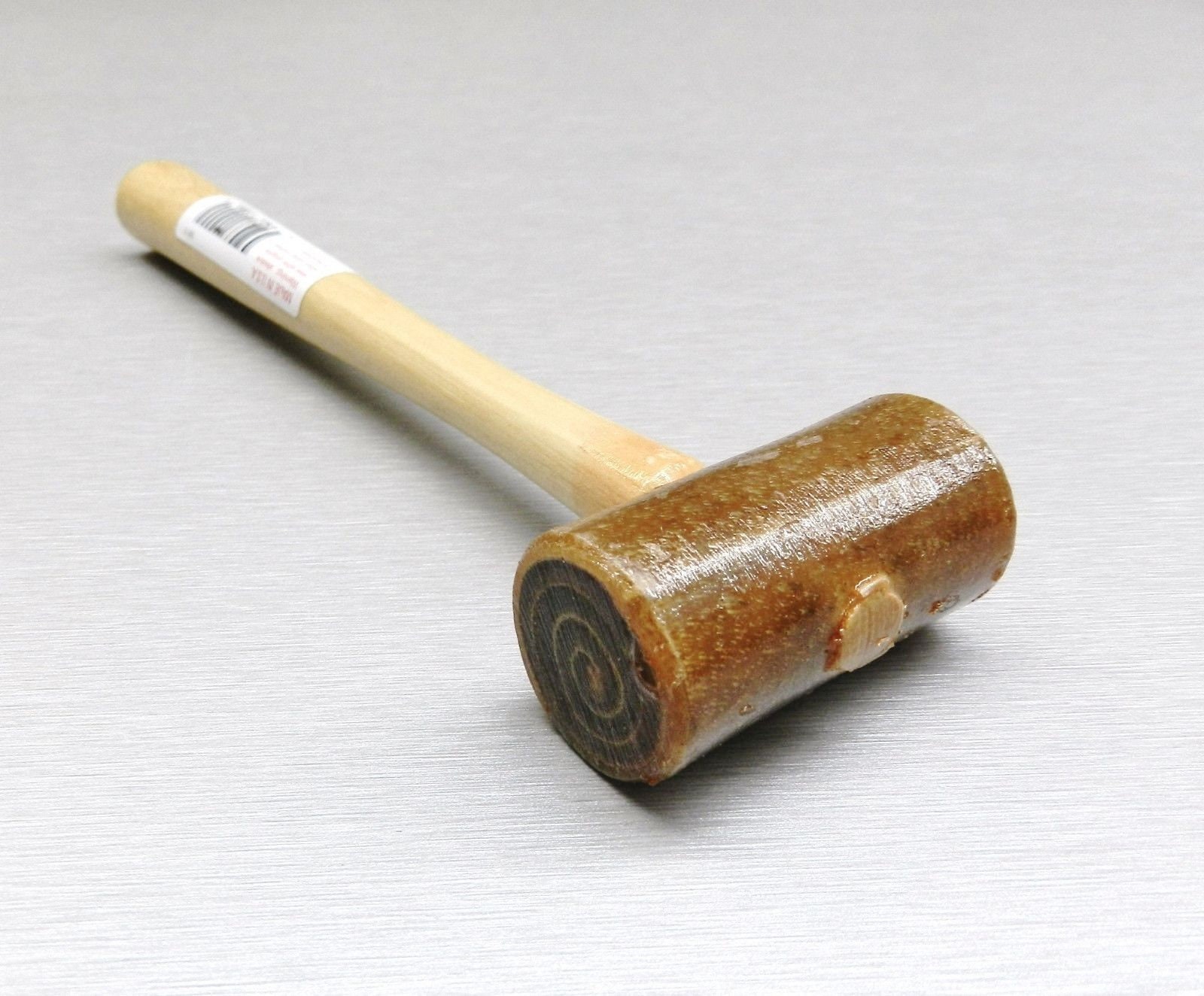 2 Rawhide Leather Mallet 6 oz Extra Soft Non-Coated Natural Rawhide Mallet Hammer Non-Marring Jewelry Making Metal Forming Stamping Leatherwork Tool