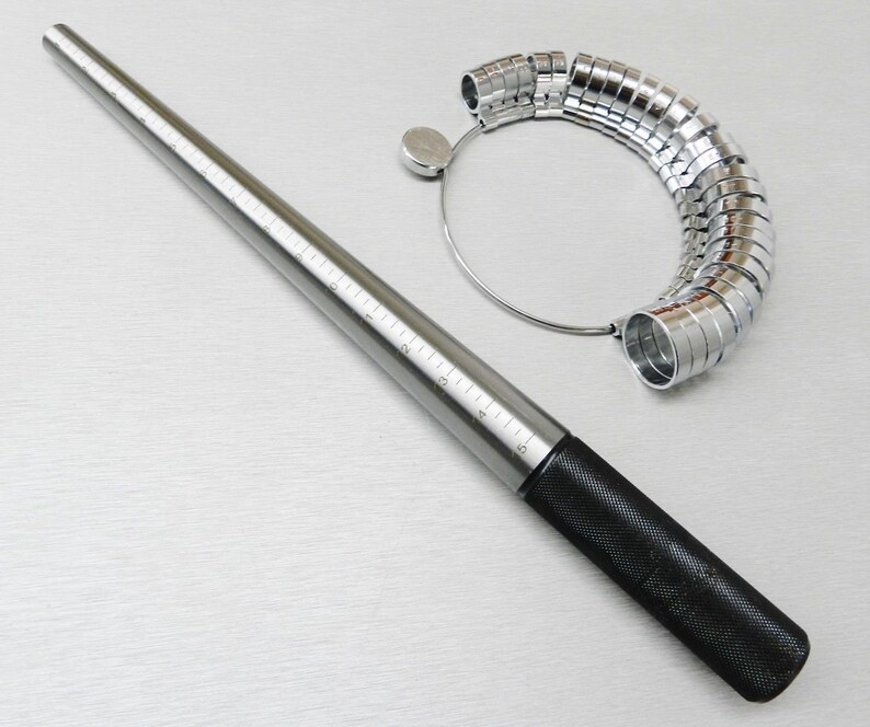 thumbnail image 2 of RING SIZE STICK MANDREL FINGER GGE RING SIZER SE... - Vicedeal 2 of 13