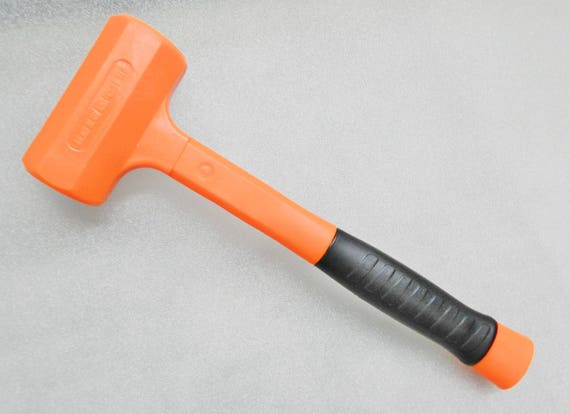 1lb Hammer style poly mallet yellow with defects