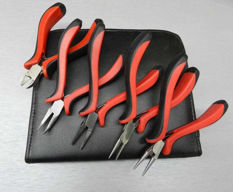 Jewelry Pliers Set Beads & Jewelry Making Hand Tools 5pc Basic Etsy