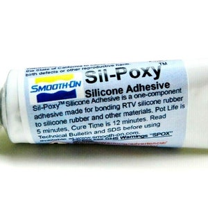 Sil-poxy Rubber Silicone Rubber Mold Adhesive 0.5 oz Tube Urethane Plastics