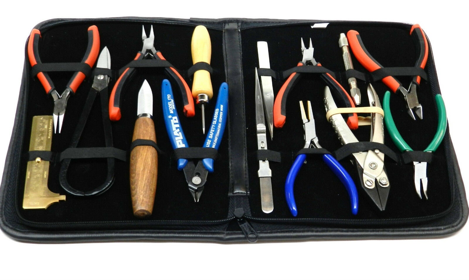 Jewelers Pliers Set 16 Pcs, Jewelry Making Tools, Micro Portable Repair Kit