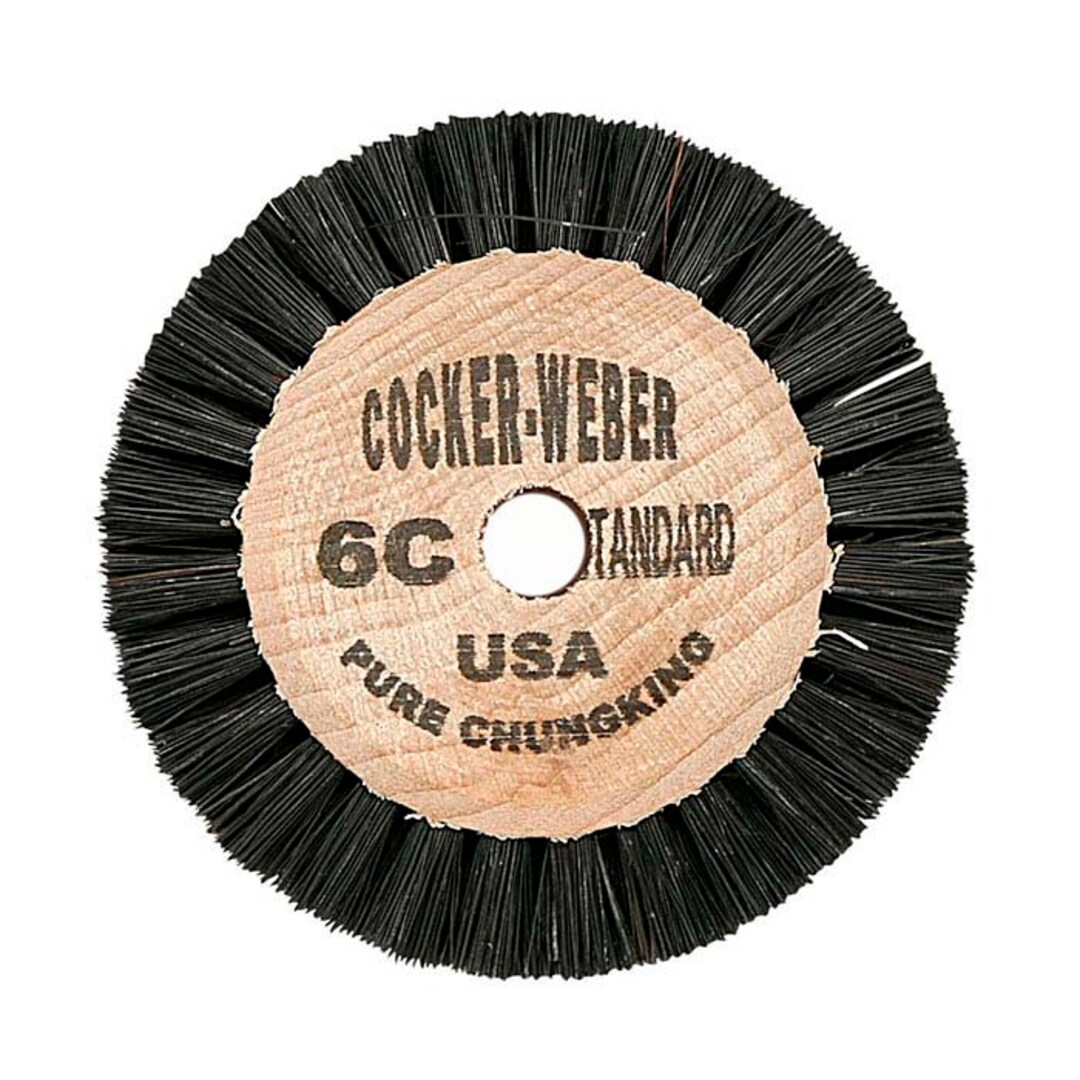 Jewelers Polishing Wheel Brush Wood Hub Chungking 6C 2 Row Cocker er