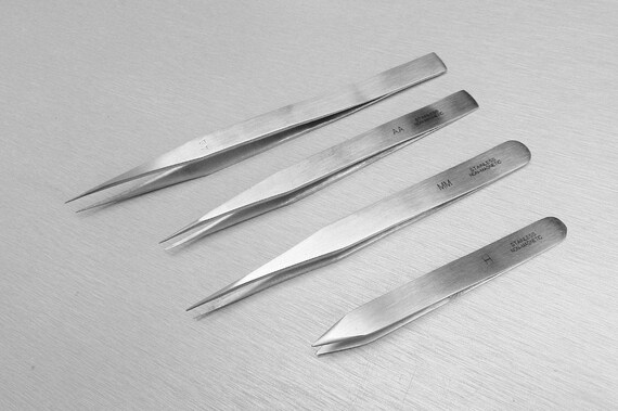 7PC TWEEZER SET FOR PRECISE ELECTRONICS MODELLING JEWELLERY BEADING WIRE WORK