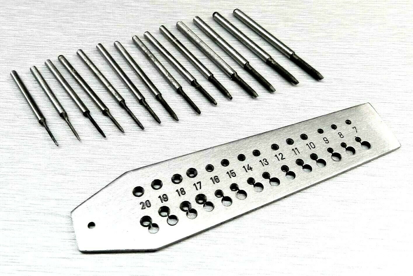 Mini Tap and Die Jewelers Set 14 Taps and Screw Plate & Swivel Etsy