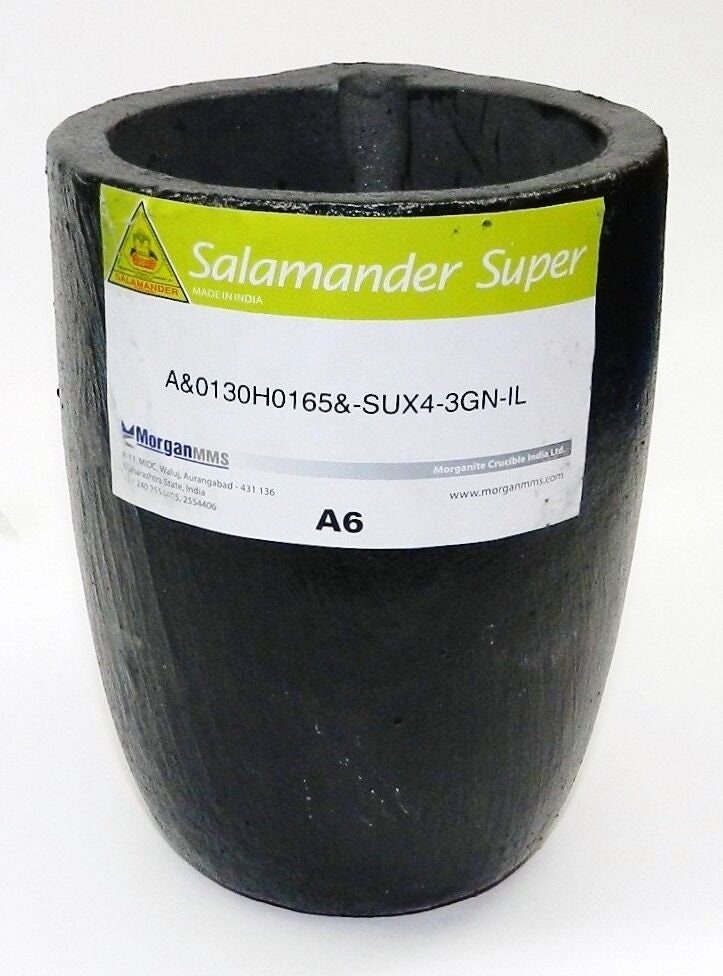 N 5S 15.4lbs-7kg Clay Graphite Crucible for Metal Melting Casting Refining  Gold Silver Copper Brass Aluminum 