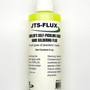 JTS Self Pickling Flux Gold Silver Jewelry Hard Soldering 1/2 Pint - 8oz