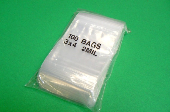  Small Plastic Bags, 300 PCS Mini Baggies, 3 Assorted