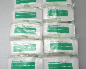 1000 Zip Squeeze Lock Bags 2 "x 3" klar 4 MIL Dicke Poly Taschen wiederverschließbare Tasche 2 x 3