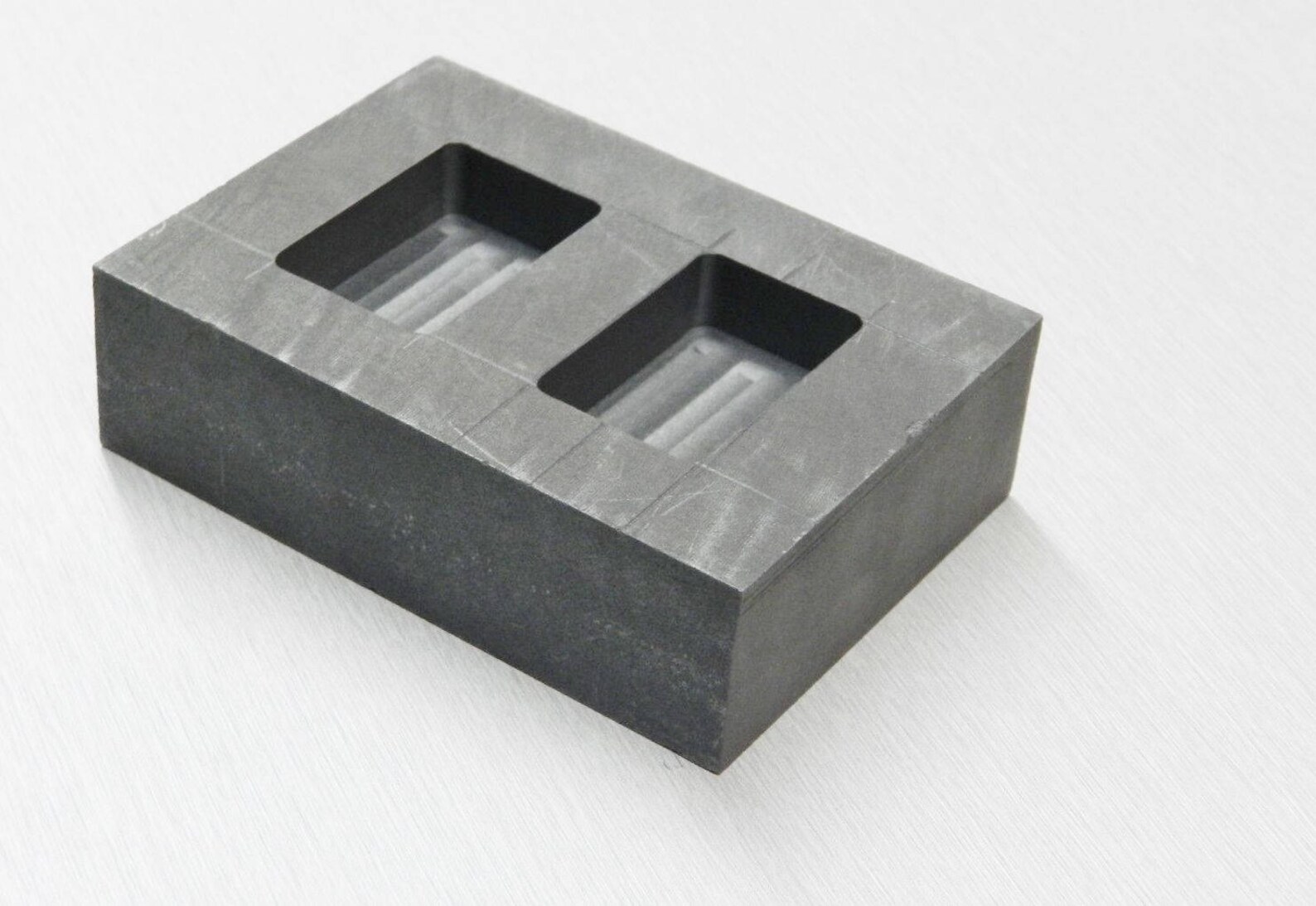 Graphite Ingot Mold 100 Gram 2 Cavity Machined Make Gold Etsy