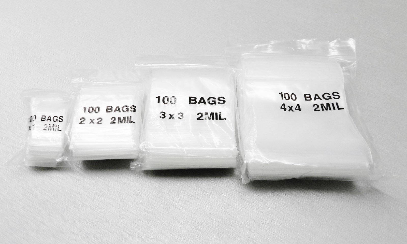 400 Zip Seal Top Squeeze Lock Bags Assortment of Popular 2x2 2x3
