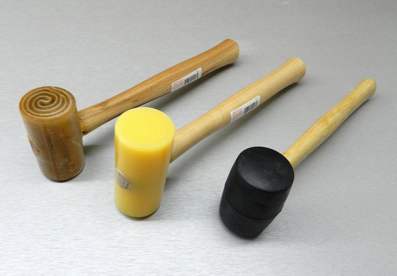 3 Mallets Rawhide Mallet Rubber & Plastic Mallet Jewelr Etsy