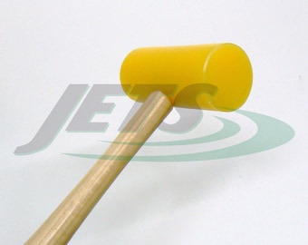 Yellow Plastic Mallet 1-1/4 X 3 Non Marring Jewelry Making Hammer 4oz Garland US