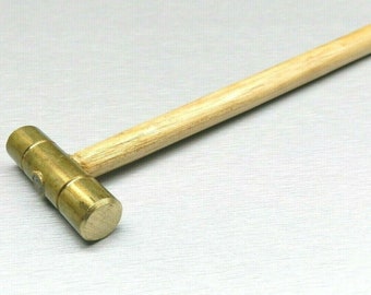 Brass Hammer 2" Brass Mallet Jewelry Forming Metalsmith Work Stamping Hammer