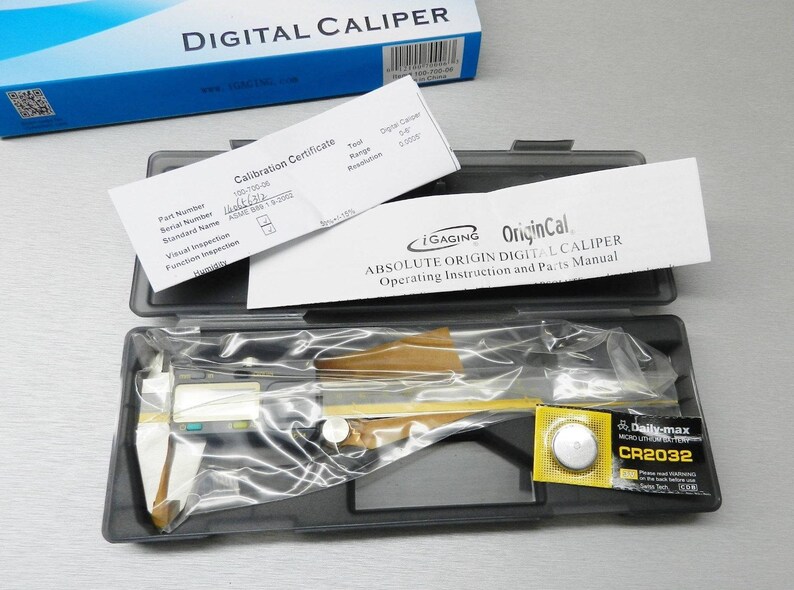iGaging Origin Cal Absolute Origin Electronic Caliper 6-150mm DIGITAL IP54 S.S. 11E FRE