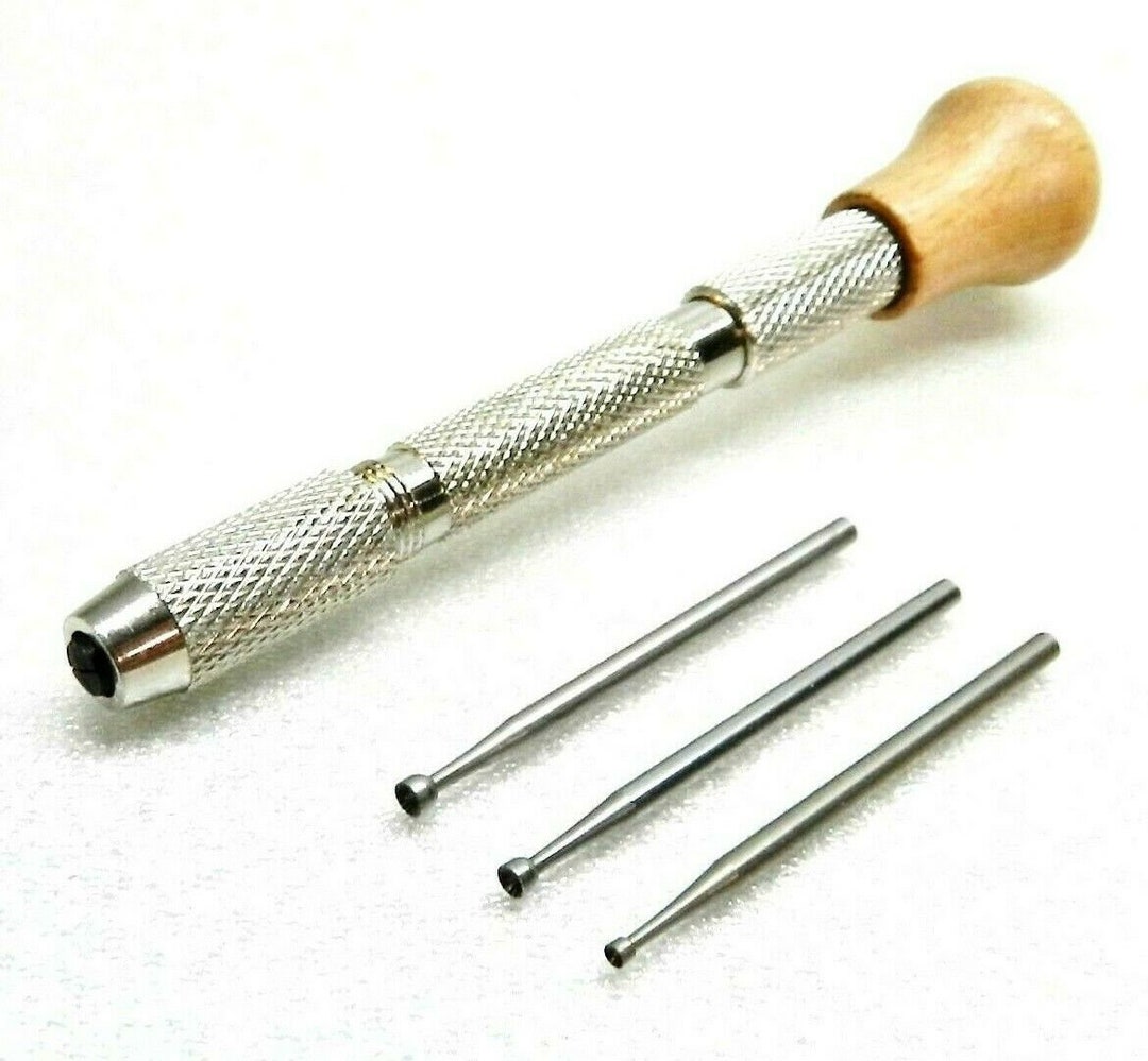 JTS Wre Rounder Pn Vse Swvel Wooden Head Vse wth Set of 3 Sze 1