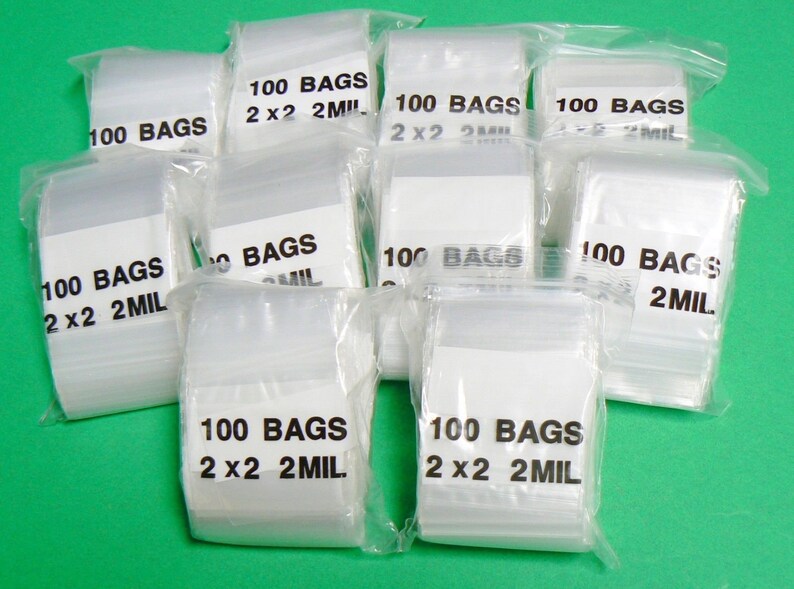 2x2 ziplock bags