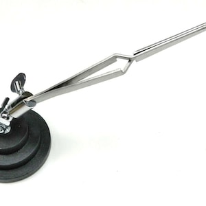 5 Tweezers Jewelry Soldering Fiber Grip Cross Locking Set Bent & Straight Tip, Adult Unisex, Size: One size, Stainless