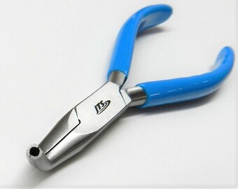 Pliers Jump Ring Beading Jewelry Wire Wrapping Bent Grooved Wire Holding Tool