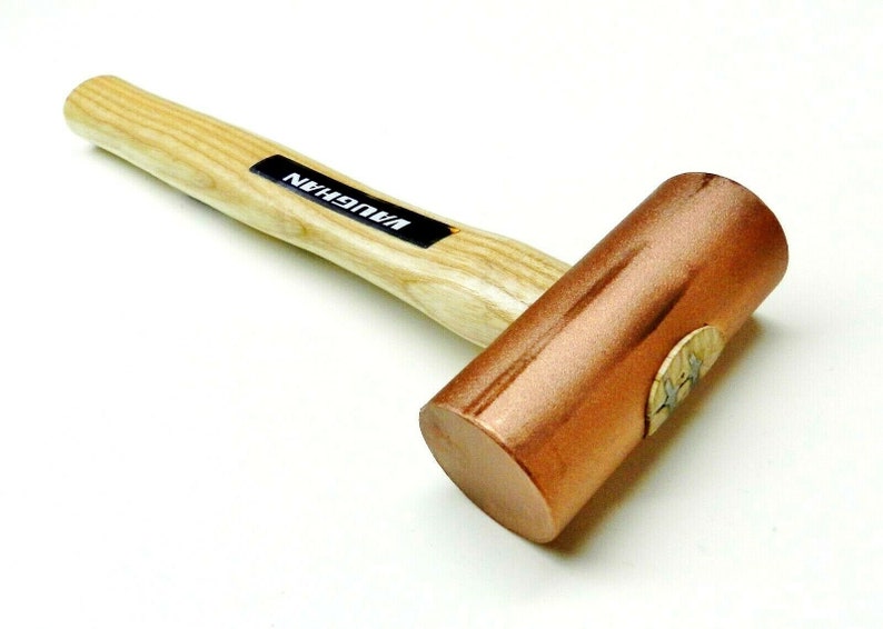 Copper Mallet 2 Pound Solid Head Vaughan 59212 Copper Hammer Etsy