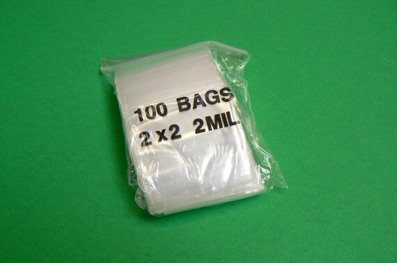 NEW 100 Plastic Zip Lock Ziplock Bags 1x2 COMPLETELY Clear 2 Mil 