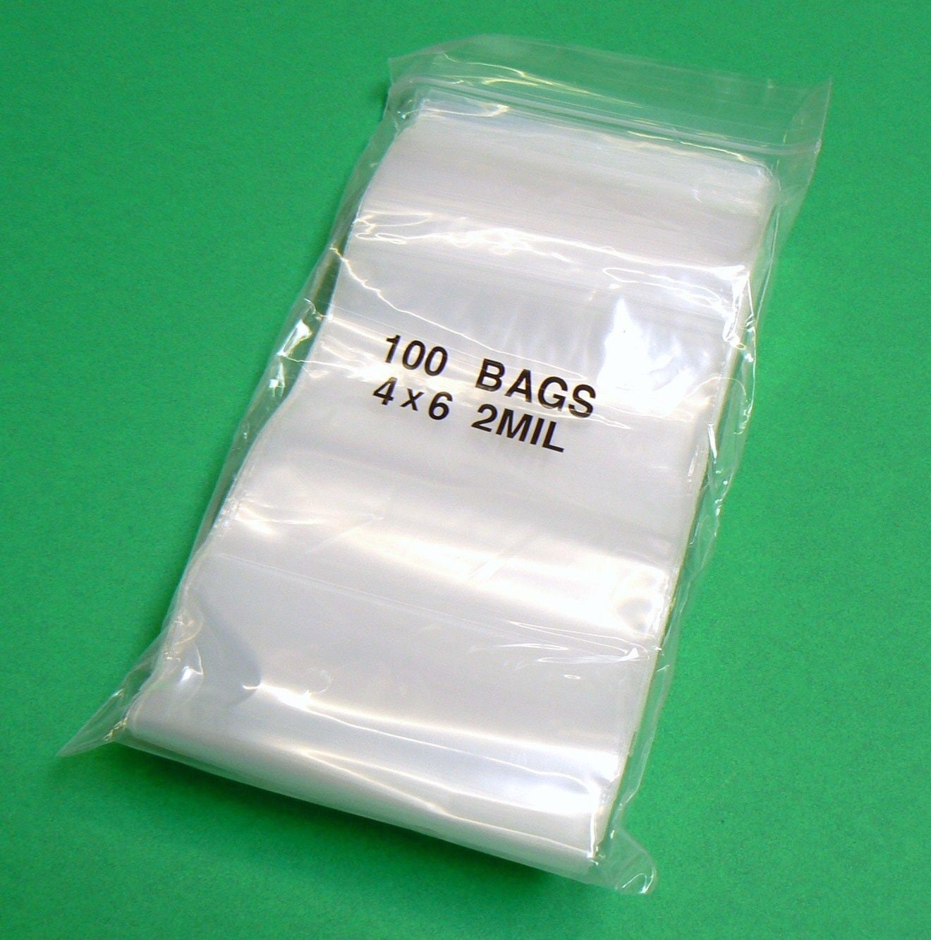 4cm X 4cm Thick Zip Bag 100 Pcs / Pad Small Plastic Zip Bag