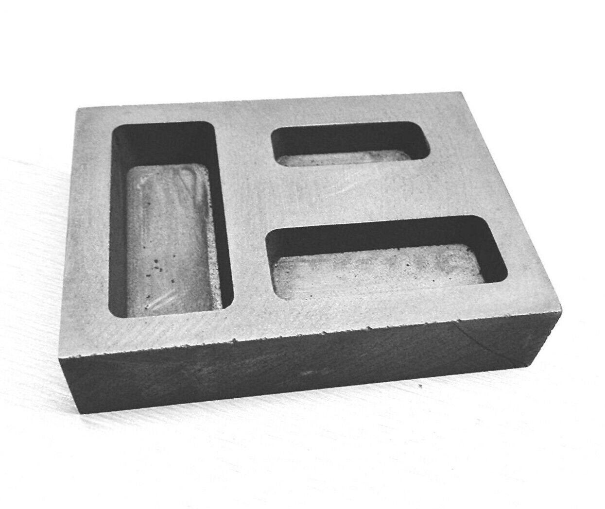 Graphite Ingot 1/4, 1/2 1 oz. Gold Bar Combo Mold Casting Melting Refining  Scrap - JETS INC. - Jewelers Equipment Tools and Supplies