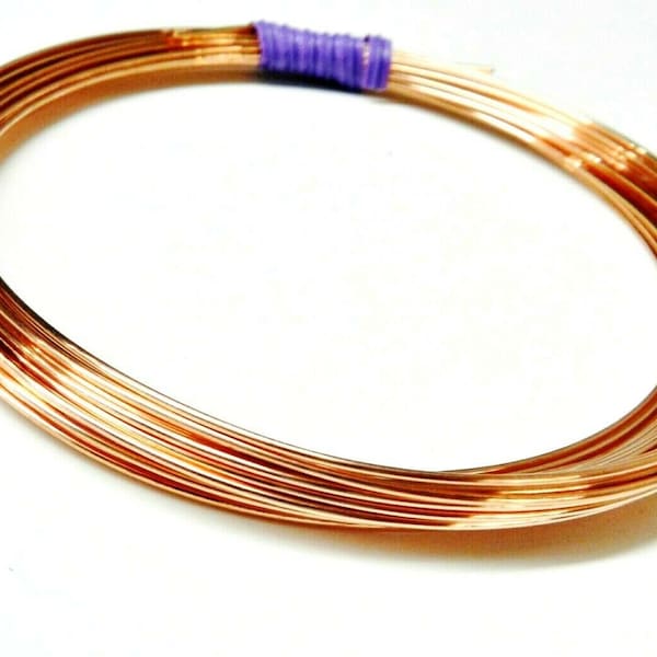20Ga Copper Wire Dead Soft Pure Round Copper Wire 25' Coil 20Gauge Jewelry Craft (4E)