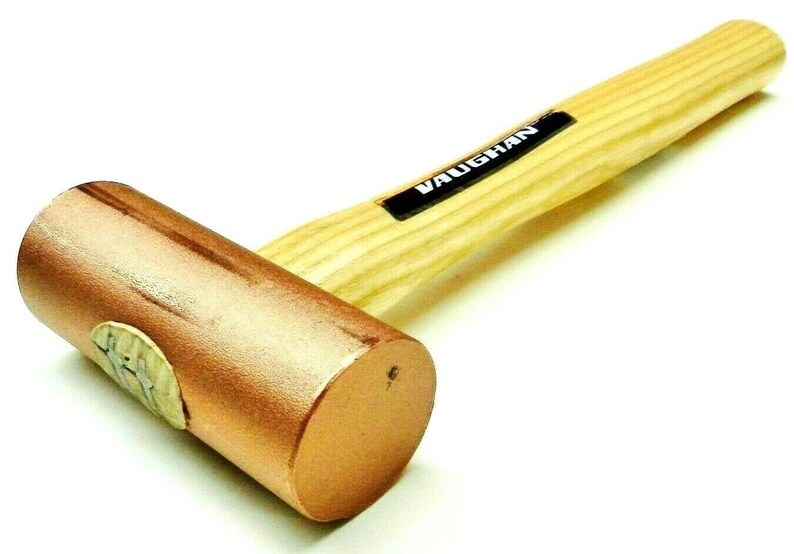Copper Mallet 4 Pound Solid Head Vaughan 59216 Copper Hammer Etsy