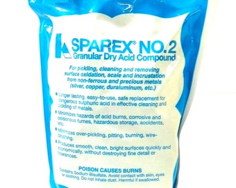 SPAREX No 2 Granular Dry Acid Pickling Compound 2.5Lbs for Cleaning Oxidation