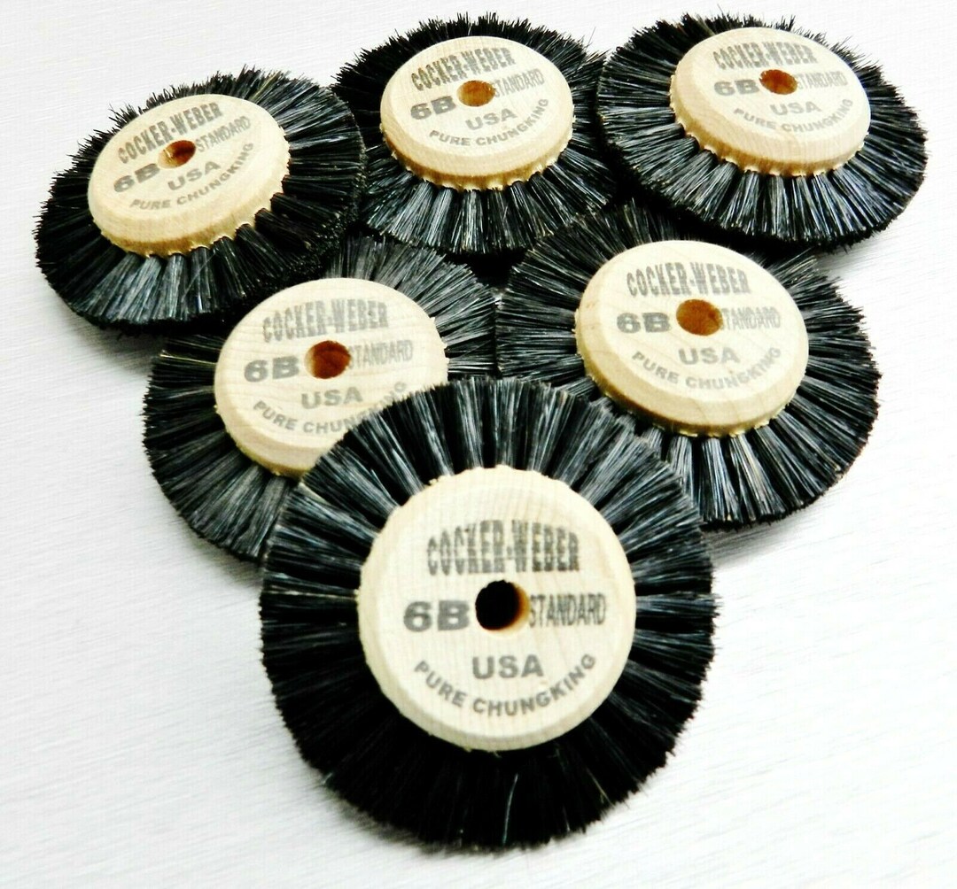 Jewelers Polishing Wheel Brush Wood Hub Chungking 6B 2 Row Cocker er
