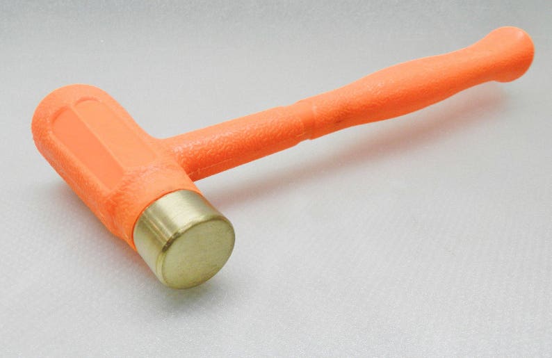 Dead Blow Hammer 1.5lb Brass Head Dual Multipurpose 24 Oz Etsy