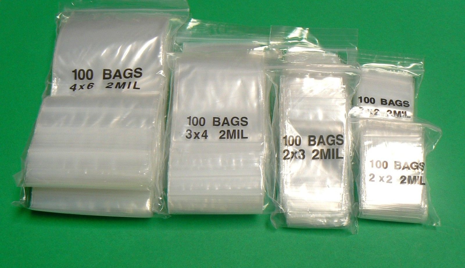 Zip-Bag 10 x 12 Clear 2ml 100 ea.