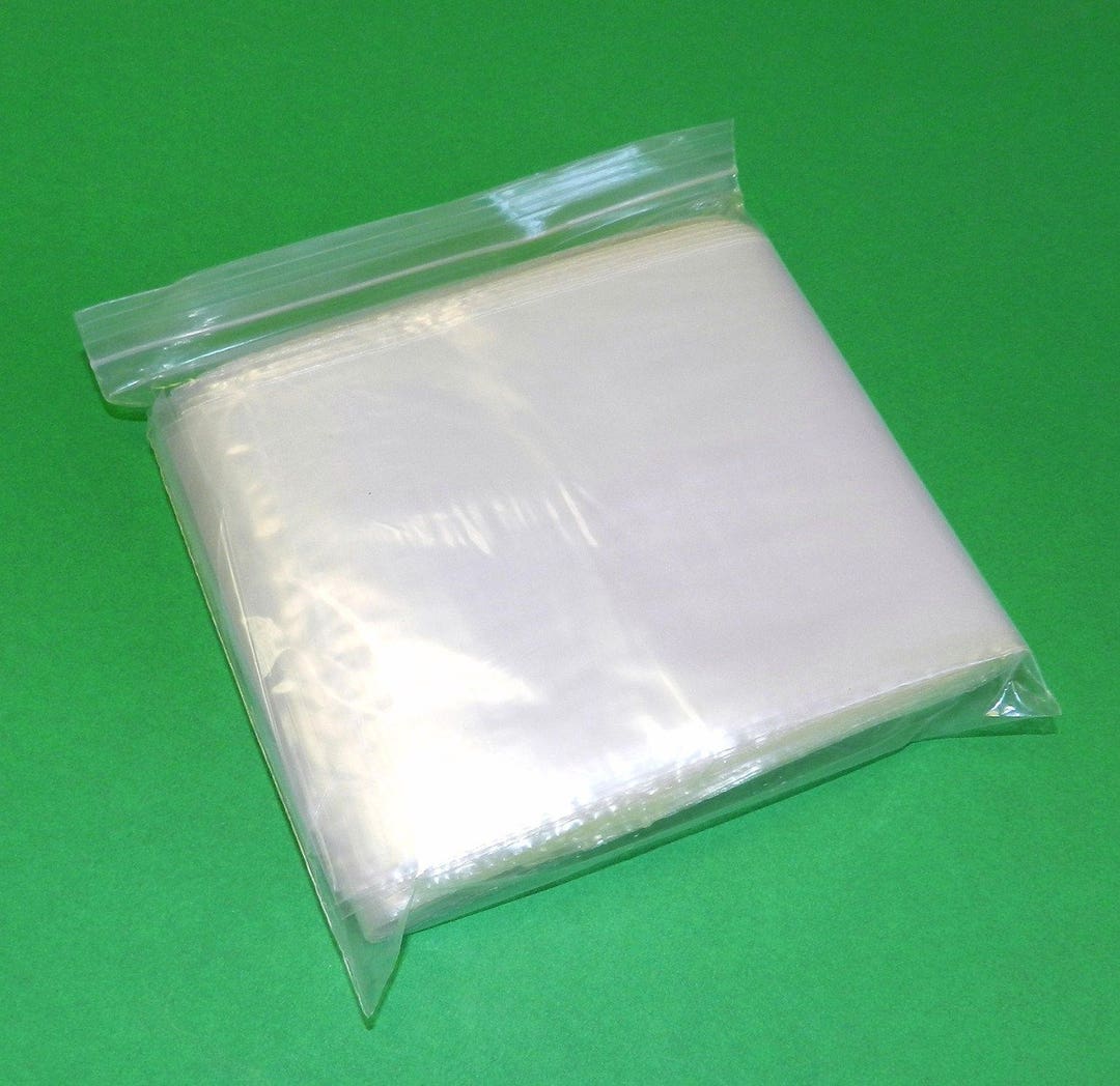100 Squeeze Zip Seal Slide Lock Bags 5x10 Clear 2mil Poly Etsy