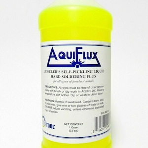 Aquiflux Flux for Gold Silver Jewelry Self Pickling Hard Soldering