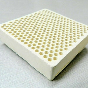 Ceramic Honeycomb Soldering Block Jewelry Heat Plate Alumina Board 2 x 2" Square