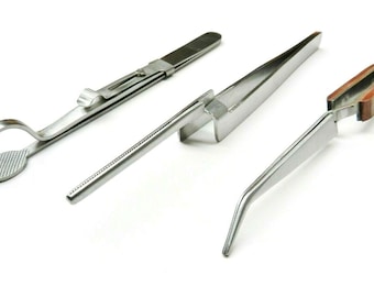 Universal Tool Arts and Crafts Stainless Steel Tweezers Set 