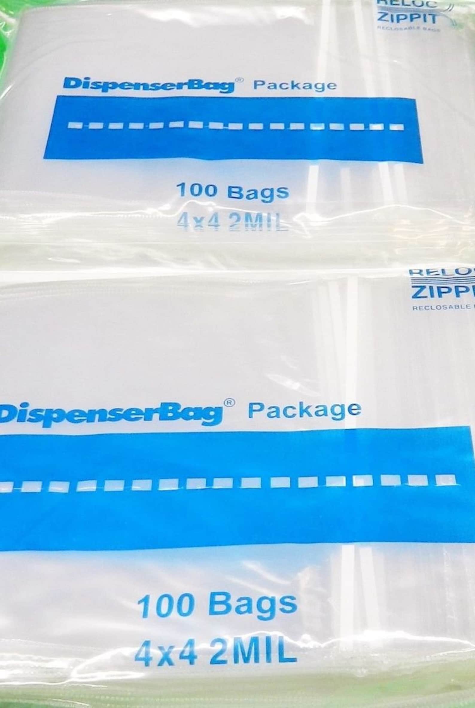 500 Sacchetti Di Plastica Richiudibili 4x6 Pollici, Trasparenti 2Mil, Bustine Con Cerniera