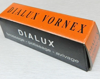 Tripoli Dialux Vornex Compuesto de corte Tripoli prepulido naranja para metales fabricado en Francia