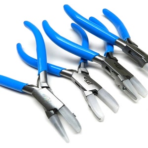 Nylon Jaw Pliers Set Jewelry Craft Bead Wire Working Bending Forming Hand Tools (12B)