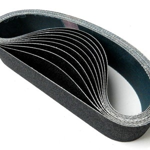 6 x 1-1/2 Sanding Belt 120 Silicon Carbide Abrasive for Expanding Drum Set of 10 belts image 6